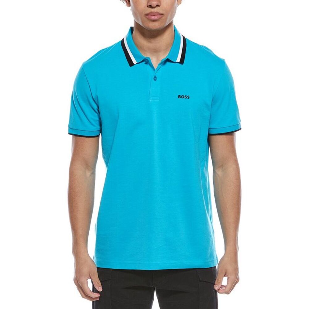 Hugo Boss Mens  Paddy Heritage Polo Shirt, Blue
